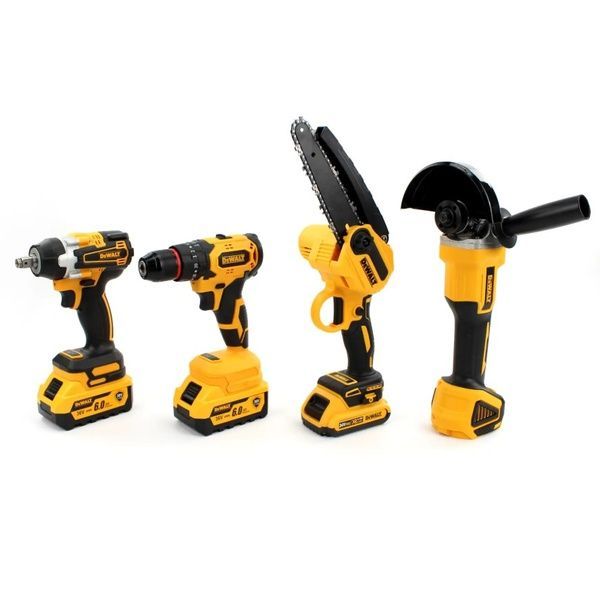 Набор 4в1 АКБ DeWalt 36V (Шуруповерт ударный DCD796 + УШМ DCG405 + Гайковерт DCF894 + Мини-пила DCM160N) 56457 фото