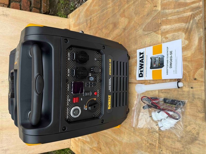 Инверторный генератор DeWalt DWG65i-SE 6.5 кВт с Электростартером и Пультом ДУ, тихий бензиновый генератор DWG65i-SE (6.0-6.5 кВт) фото
