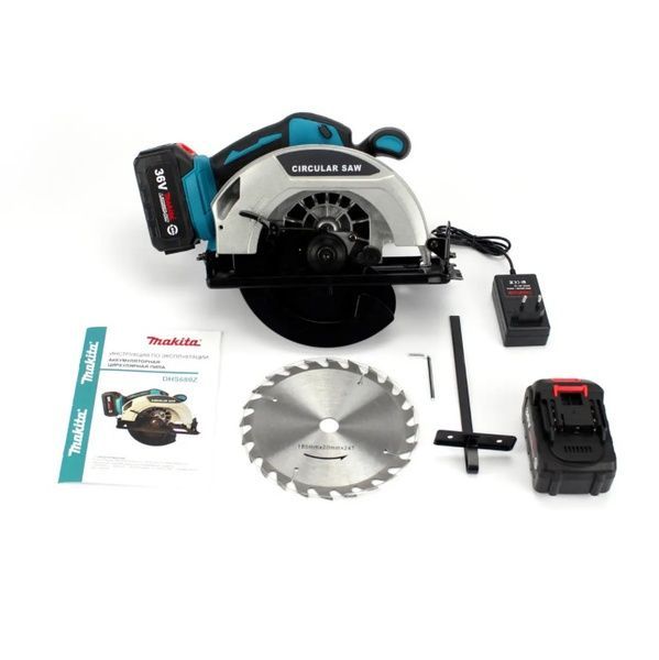 Аккумуляторная циркулярная пила Makita DHS680Z (36V, 6Ah). Циркулярка Макита циркулярная пила АКБ фото