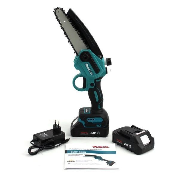 Аккумуляторная мини-пила Makita DUC155HN (24V, 4AH, шина 15 см) с автоматической смазкой цепи DUC155HN фото