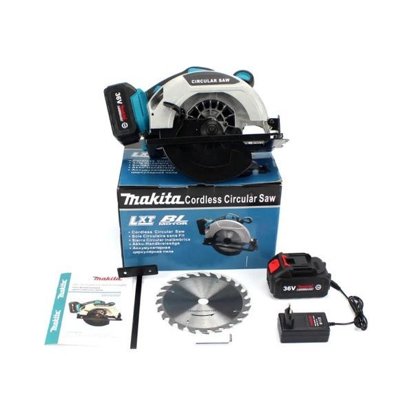 Аккумуляторная циркулярная пила Makita DHS680Z (36V, 6Ah). Циркулярка Макита циркулярная пила АКБ фото