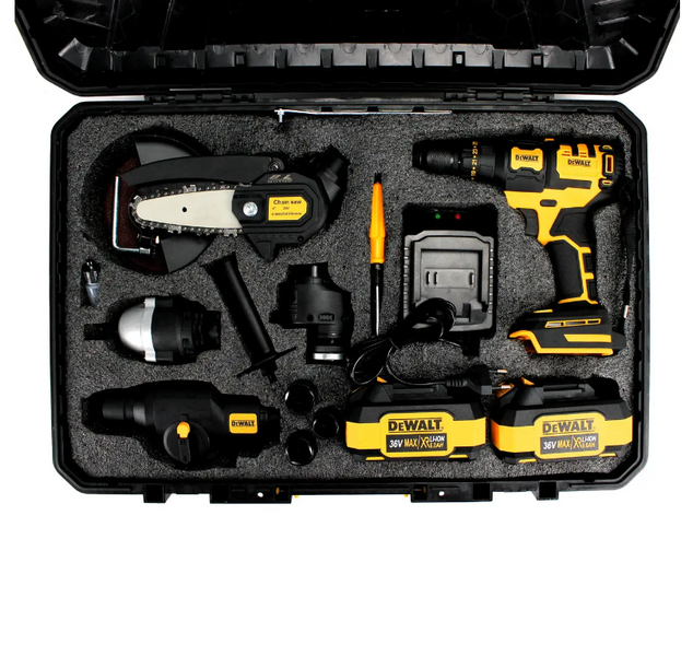 5в1 Шуруповерт DeWalt DCD709M (36V, 6AH), АКБ набор 5в1 Деволт 5в1 Шуруповерт DeWalt фото