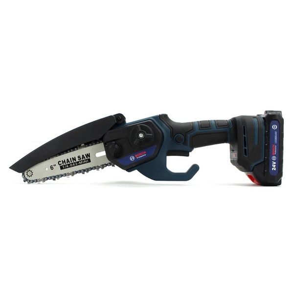Аккумуляторная мини-пила Bosch UniversalChain 24 (24V, 4Аh) АКБ веткорез Бош / Шина 15см Bosch UniversalChain фото