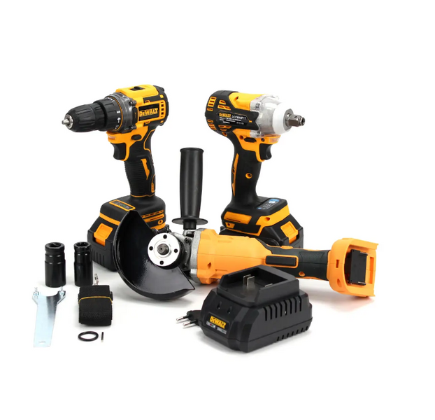 Набір 3в1 АКБ DeWalt 36V (Шуруповерт DCD800P1T + Болгарка DCG405P1T + Гайковерт DCF894P1T) Набір 3в1 Деволт 3в1 АКБ DeWalt 36V фото