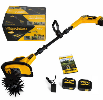 Акумуляторний культиватор DeWalt (48V, 9AH) Культиватор АКБ Деволт 3526 фото