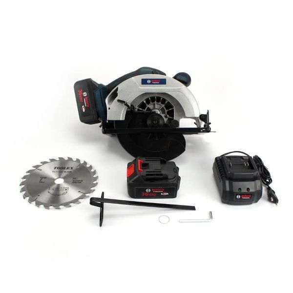 Аккумуляторная циркулярная пила Bosch GKS 36V-G (36V, 6Ah). Циркулярка Бош GKS 36V-G фото