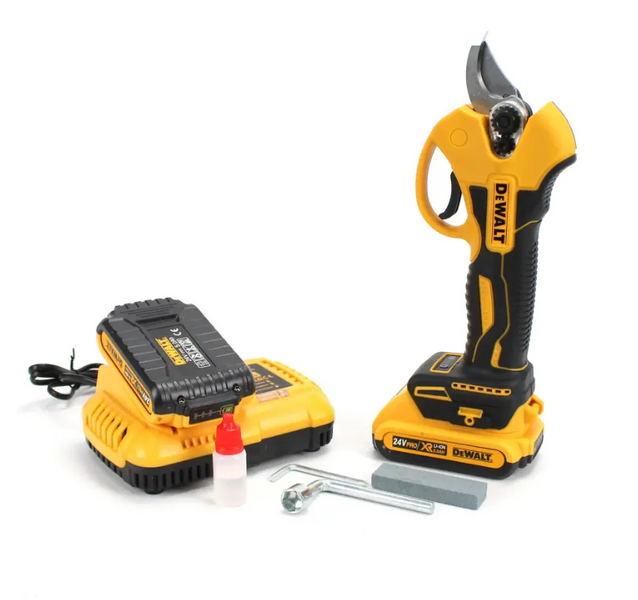 Акумуляторний секатор DeWalt DCMPP550P1 (24V, 5AH), АКБ секатор Девольт DeWalt DCMPP550P1  фото