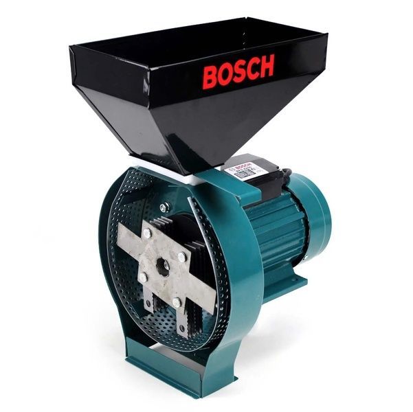 Зернодробилка Bosch BFS 4200 (4.2 кВт, 300 кг/ч). Кормоизмельчитель Бош для зерна и початков кукурузы BFS 4200 фото