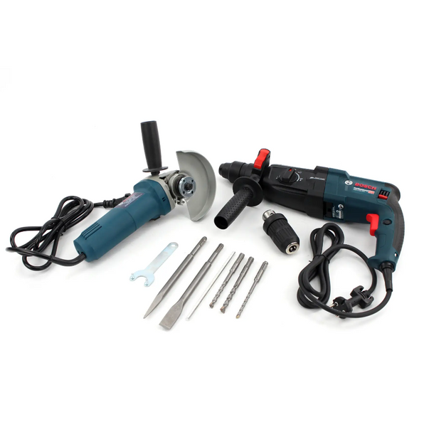 Набор 2в1 BOSCH 1000 Вт (Перфоратор GBH 2-28 DFV + Болгарка GWS-11-125,125 круг). Набор 2в1 Бош 45570 фото