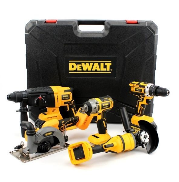 Набор 5в1 АКБ DeWalt 36V (Шуруповерт, Болгарка, Перфоратор, Гайковерт, Циркулярна пила) 45524 фото