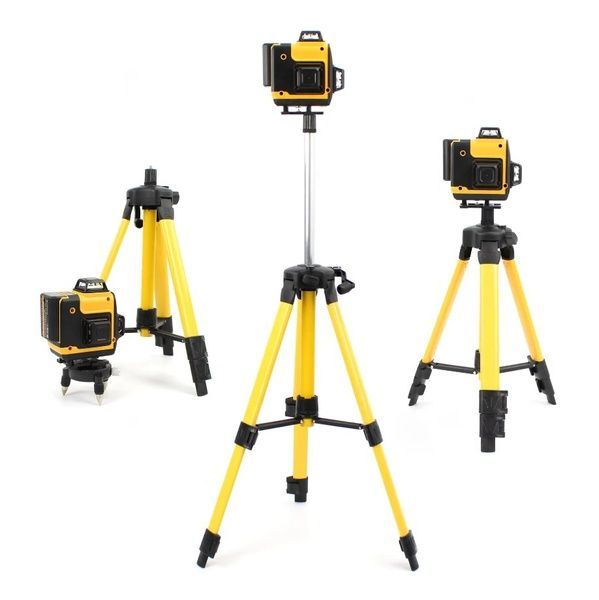 Аккумуляторный лазерный нивелир DeWalt CLE34031N 3D-4D уровень (3.7V, 5AH).АКБ уровень со штативом Деволт CLE34031N фото