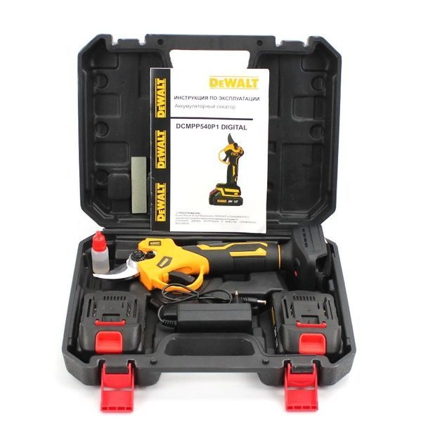 Аккумуляторный секатор DeWalt DCMPP540P1 (24V, 5AH), АКБ секатор Девольт DeWalt DCMPP540P1  фото