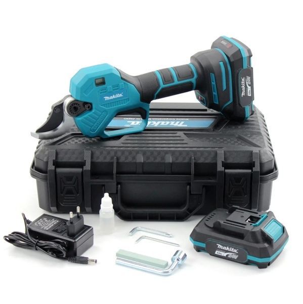 Аккумуляторный секатор Makita DUP400 (24V, 5AH, 40мм) с индикатором заряда и резов + подсветка DUP400 фото