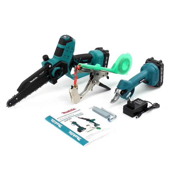 Акумуляторний набір 3в1 Makita 24V (Пила DUC190Z + Секатор DUP365 + садовий Степлер). АКБ набір Макіта 7534689 фото