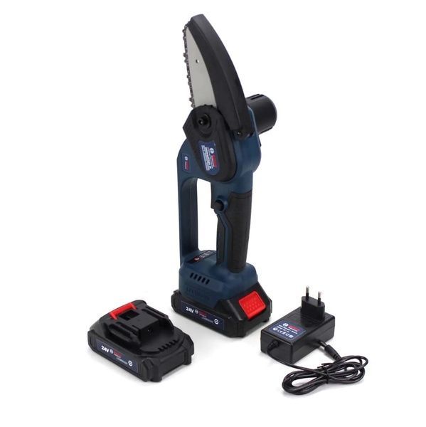 Акумуляторна міні-пила Bosch UniversalChain 24 (24V, 4Аh) АКБ гілкоріз Бош / Шина 10см Bosch UniversalChain 10см фото