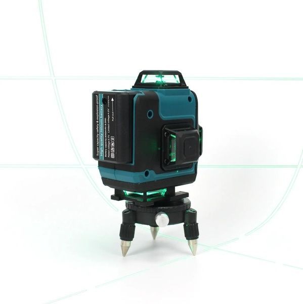 Акумуляторний лазерний нівелір Makita SK700GDZ 3D-4D рівень (3.7V, 5AH). АКБ рівень зі штативом Макіта SK700GDZ фото