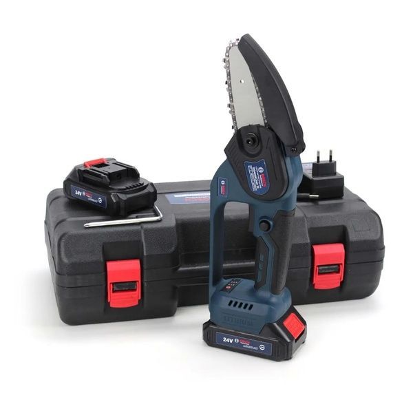 Акумуляторна міні-пила Bosch UniversalChain 24 (24V, 4Аh) АКБ гілкоріз Бош / Шина 10см Bosch UniversalChain 10см фото