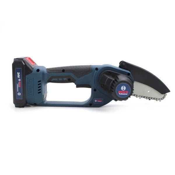 Акумуляторна міні-пила Bosch UniversalChain 24 (24V, 4Аh) АКБ гілкоріз Бош / Шина 10см Bosch UniversalChain 10см фото