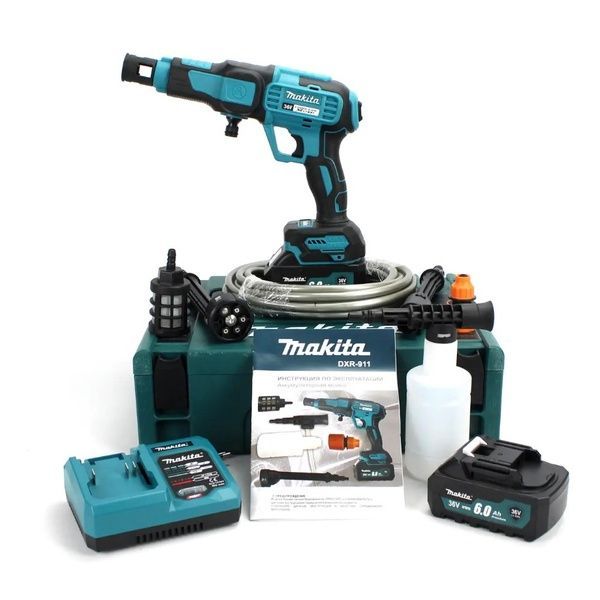 Аккумуляторная ручная мойка Makita DXR-911 (36V, 6Ah, 40bar), АКБ мойка Макита DXR-911 фото