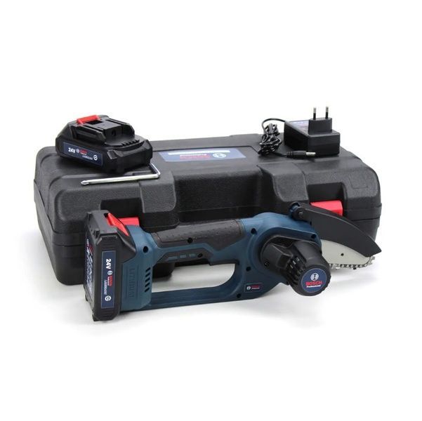 Акумуляторна міні-пила Bosch UniversalChain 24 (24V, 4Аh) АКБ гілкоріз Бош / Шина 10см Bosch UniversalChain 10см фото