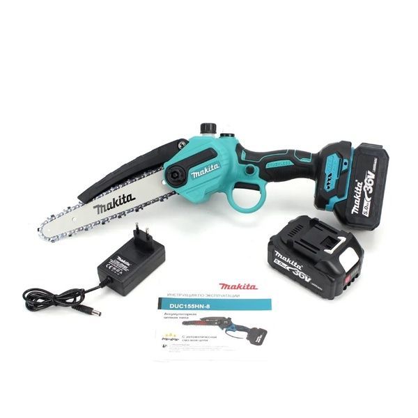 Акумуляторна міні-пила Makita DUC155HN-8 (36V, 5AH, шина 20 см) з автоматичним змащуванням ланцюга DUC155HN- 36V фото