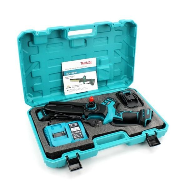 Акумуляторна міні-пила Makita DUC190HN (24V, 5Аh, шина 15 см) безщіткова. АКБ гілкоріз Макіта DUC190HN фото