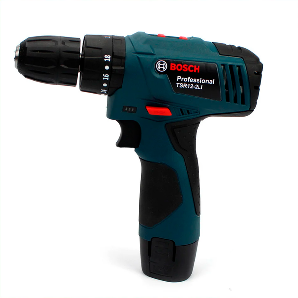 Ударный шуруповерт Bosch TSR12-2LI (12V 3Ah Li-Ion) с набором бит, сверл, головок, гибкий вал. TSR 12-2LI фото