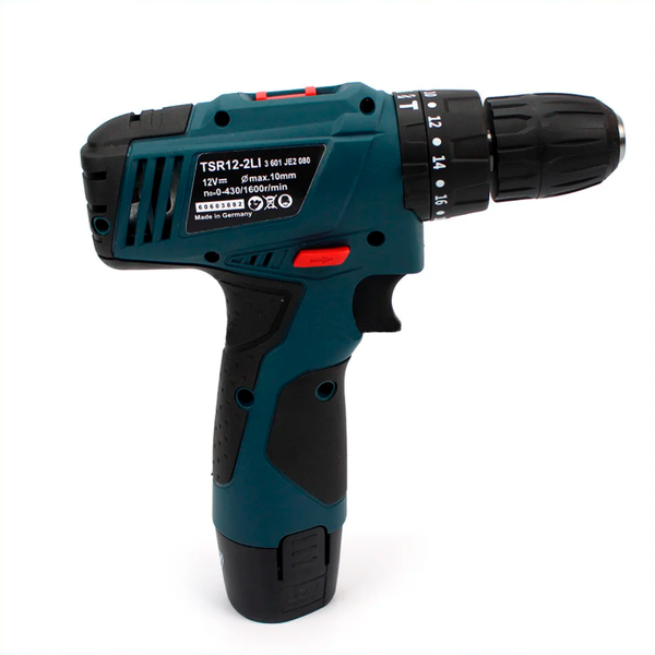 Ударный шуруповерт Bosch TSR12-2LI (12V 3Ah Li-Ion) с набором бит, сверл, головок, гибкий вал. TSR 12-2LI фото