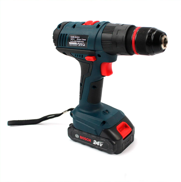 Ударний шуруповерт Bosch GSB 24-2LI (24V 5Ah) з набором інструментів. Шуруповерт Bosch GSB-24-2Li фото