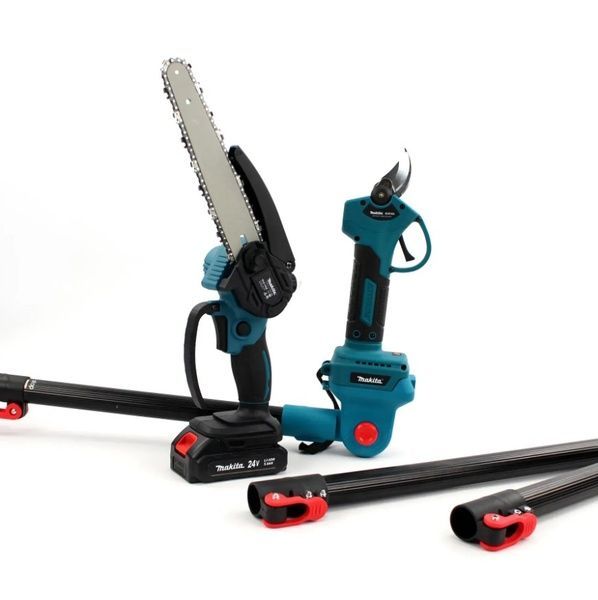 Набір 3в1 Makita 24V (секатор DUP365 + пила DUC155Z + штанга набірна 2.6м) Макіта 57599 фото