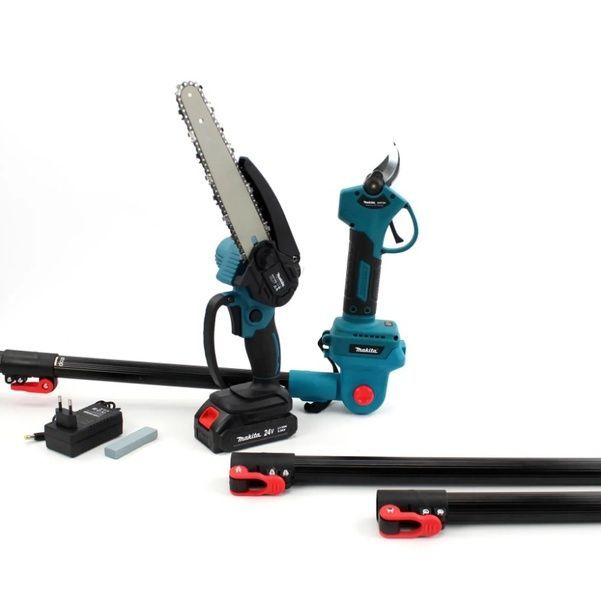 Набір 3в1 Makita 24V (секатор DUP365 + пила DUC155Z + штанга набірна 2.6м) Макіта 57599 фото