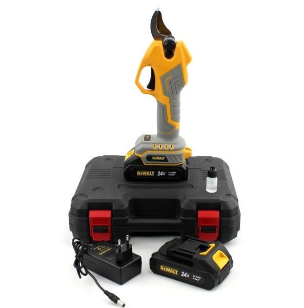 Аккумуляторный секатор DeWalt DCMPP560P2 Digital (24V, 5AH). АКБ секатор Деволт с экраном 3463 фото