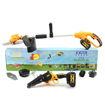 Аккумуляторный набор 2в1 DeWalt 48V (триммер DCMST156N + мини пила DCM160N) АКБ набор 2в1 Деволт набір D787-7689 фото