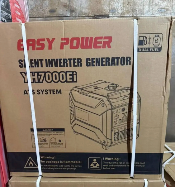 Інверторний генератор Easy Power YH7000Ei 7.0 кВт, Газ-бензин, з електростартером, пульт ДК, ATS YH7000Ei(6.5-7.0 кВт) фото