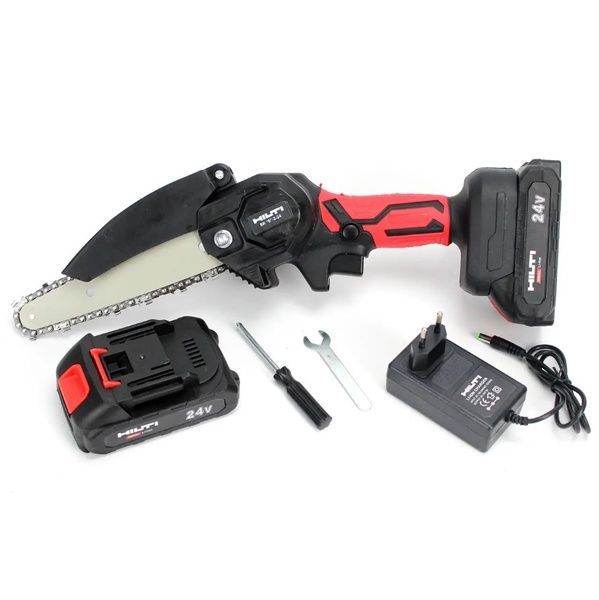 Аккумуляторная мини пила HILTI SR 6-2-24 (2АКБ, 24V, 5AH) АКБ веткорез Хилти HILTI SR 6-2-24 фото