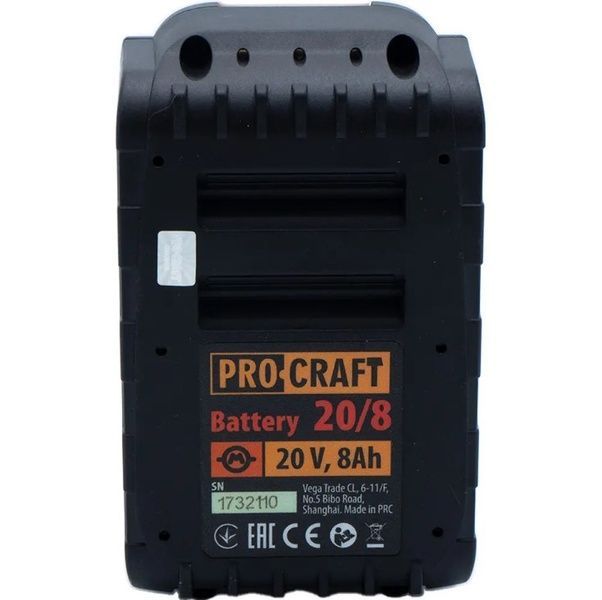 Акумуляторна батарея Procraft Battery20/8 (20В, 8Аг) 4538 фото