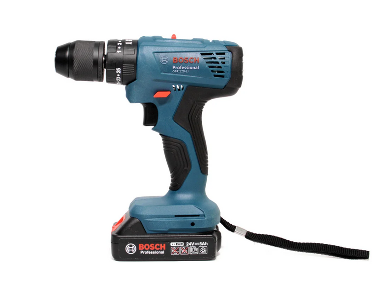 Ударний Шуруповерт акумуляторний Bosch Professional GSR 120 24V / 5Ah 1013 фото