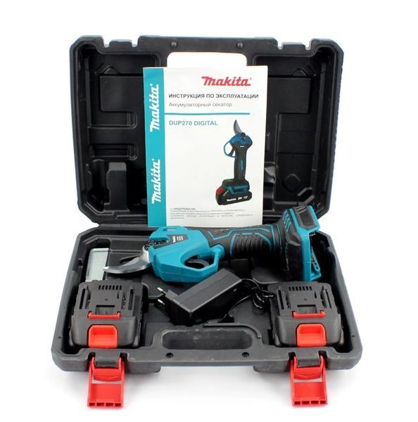 Аккумуляторный секатор Makita DUP270 Digital (24V, 5AH) Румыния. АКБ секатор Макита с экраном DUP270 фото