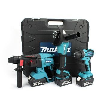 Набор 3в1 АКБ Makita 36V (Перфоратор DHR202 + Шуруповерт DDF484 + Болгарка DGA506) Набор 3в1 Макита DHR202+DGA506+DDF484 фото