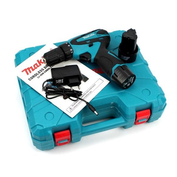 Шуруповерт Makita DF330DWE (12V - 2Ah) с набором инструментов! Аккумуляторный шуруповерт Макита DF330DWE фото
