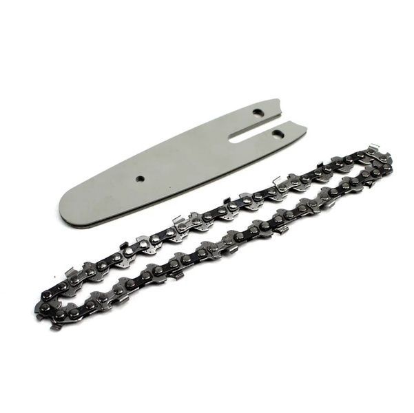 Шина 10 см + цепь Saw Chain (1/4 шаг, 28 звеньев, паз 1.1 мм) Ланцюг + шина 10см фото