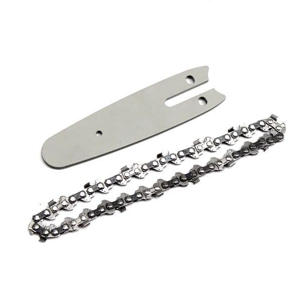 Шина 10 см + цепь Saw Chain (1/4 шаг, 28 звеньев, паз 1.1 мм) Ланцюг + шина 10см фото
