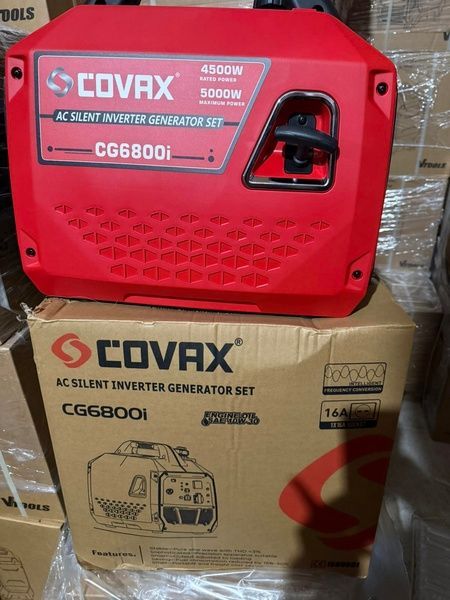 Инверторный генератор Covax CG6800i 5.0 кВт с электростартером, тихий бензиновый генератор CG6800i (4.5-5.0 кВт) фото