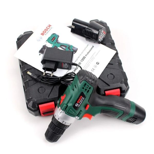 Шуруповерт BOSCH PBA EASYDRILL 1200 (12V 2AH). Акумуляторний Шуруповерт БОШ BOSCH 1200 фото