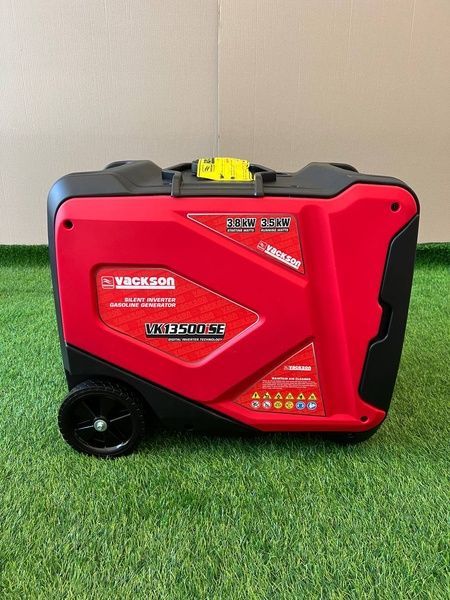 Инверторный генератор Vackson VK13500iSE 3.8 кВт с Электростартером  ручкой и колесами, тихий бензиновый генератор VK13500iSE (3.5-3.8 кВт) фото