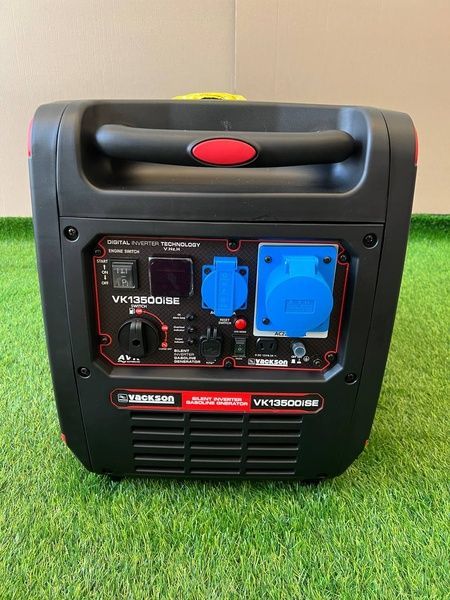 Инверторный генератор Vackson VK13500iSE 3.8 кВт с Электростартером  ручкой и колесами, тихий бензиновый генератор VK13500iSE (3.5-3.8 кВт) фото