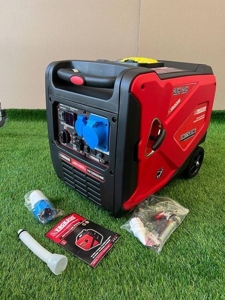 Инверторный генератор Vackson VK13500iSE 3.8 кВт с Электростартером  ручкой и колесами, тихий бензиновый генератор VK13500iSE (3.5-3.8 кВт) фото