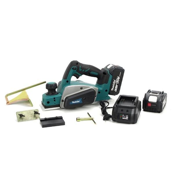 Аккумуляторный рубанок Makita DKP180 (36V, 5AH). Рубанок по дереву Макита рубаронк АКБ фото