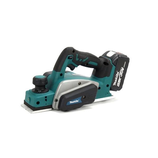 Аккумуляторный рубанок Makita DKP180 (36V, 5AH). Рубанок по дереву Макита рубаронк АКБ фото