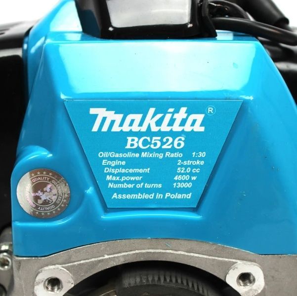 Мотокоса Makita BC 526 (4.6 кВт, 2х тактный) Комплектация "Стандарт". Бензокоса Макита, кусторез, триммер ВС 526 фото